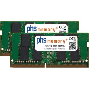 PHS-memory 32GB (2x16GB) Kit RAM-geheugen voor QNAP HS-453DX-4G DDR4 SO DIMM 2400MHz (2 x 16GB), RAM Modelspecifiek
