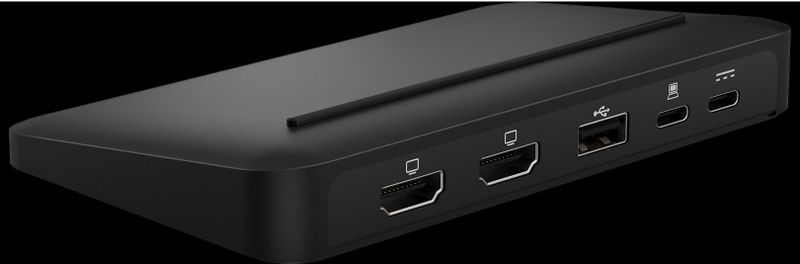 Brydge - Stone Lite - Desktopstation - Zwart - Dual 4K HDMI-uitgang, 5 poorten, USB-C