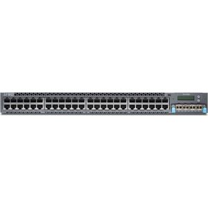 Juniper 48-poort 10/100/1000BASE-T + AC PS (48 ports), Netwerkschakelaar, Grijs