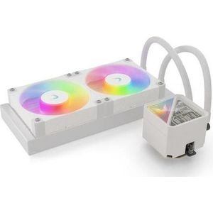 Valkyrie - V240 Lite - Vloeistofkoeling - Wit - 240 Mm - 2 Ventilatoren - LED-verlichting