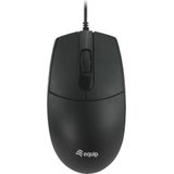 Equip - 245117 - Optische Muis - Zwart - USB-C - Bedraad - 1,5m