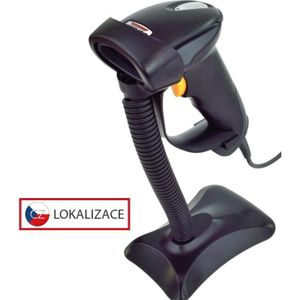 Virtuoso CCD ÄteÄka HT-310A, dlouhÃ½ dosah, USB (klávesnice/RS-232 emulace), stojánek, Äerná (1D streepjescodes), Barcode scanner, Zwart