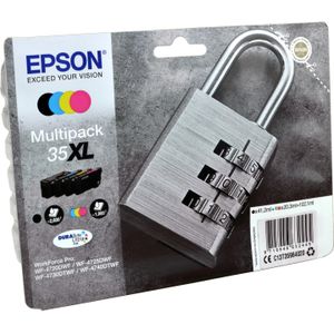 Epson Padlock C13T35964010 inktcartridge 1 stuk(s) Origineel Hoog (XL) rendement Zwart, Cyaan, Magenta, Geel