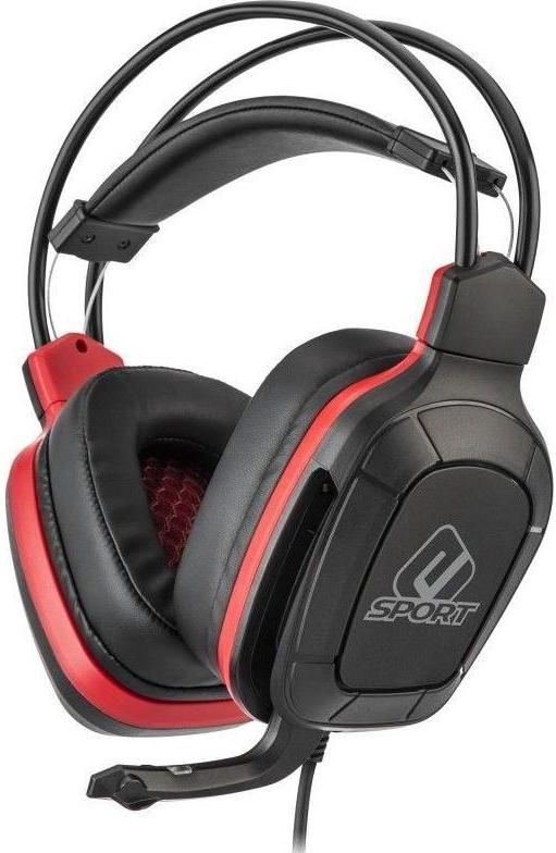 Subsonic - Pro Gaming 50 - Gamer Headset - Rood - 50 mm-luidsprekers, 3,5 mm-aansluiting, verstelbare hoepels