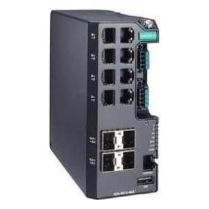 Moxa EDS-4012-4GS-LV-T - Beheerde Gigabit Ethernet-switch met 8 10/100BaseT(X)-poorten (8 ports), Netwerkschakelaar