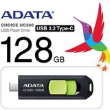 ADATA ACHO-UC300-128G-RNB USB flash drive 128 GB USB Type-C 3.2 Gen 1 (3.1 Gen 1) Zwart