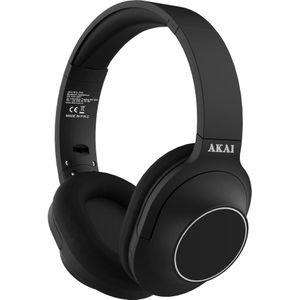 Akai Professional SŁUCHAWKI AKAI BTH-P23 (7 h, Draadloze), Koptelefoon, Zwart