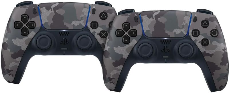 Sony - PlayStation 5 DualSense Controller - Grey Camo - Duo Pack