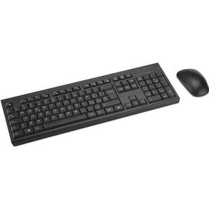 Kensington KM270 EQ Tastatur und Maus Set (Rechargeable) – Wireless (IT, Draadloze), Toetsenbord, Zwart