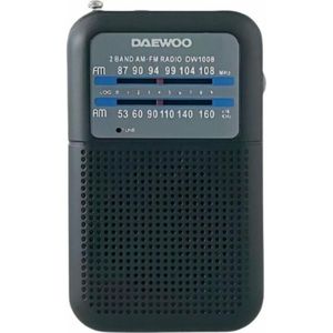 Daewoo - DW1008BK - Transistor-Radio - Zwart - Draagbaar