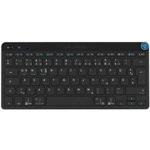 JLab Audio JLab GO draadloos Bluetooth toetsenbord, DE layout Meerdere aansluitmogelijkheden, Multifunctionele (DE, Draadloze), Toetsenbord, Zwart