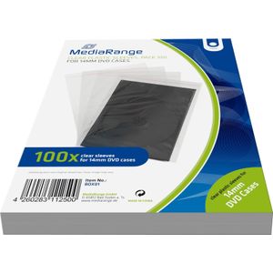 MediaRange DVD PLASTIC CASE (100) BOX01 Lege hoesjes transparant, Optische media-accessoires