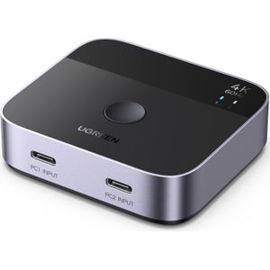 Ugreen - AW502 - KVM Schakelaars - Zilver - 4K bij 60 Hz