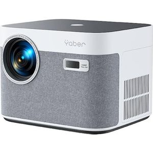 Yaber U11, Draagbare Projector 1080P, 450 ANSI Lumen, Wit/Grijs (Volledige HD, 450 lm, 1.33:1), Beamer, Grijs, Wit
