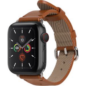 Native Union Klassieke riem (44 mm, Leer, Roestvrij staal, Apple Watch serie 5, Apple Watch serie 6, Apple Watch SE, Apple Watch serie 4), Horlogebandjes, Bruin