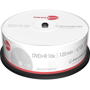 Primeon - DVD+R - 4,7GB - 25-Pack - Silver Protect Disc