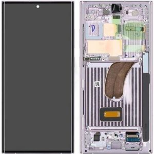 Samsung LCD + Touch + Frame voor S918B Samsung Galaxy S23 Ultra - roze, Andere smartphone accessoires, Roze