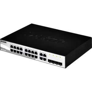 D-Link DGS-1210 (20 ports), Netwerkschakelaar, Zwart