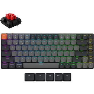 Keychron K3X-B1 - Toetsenbord - Grijs - 75%-formaat - RGB-LED-achtergrondverlichting