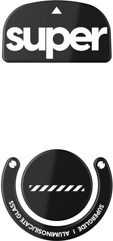 Pulsar - Superglide 2 - Computer Muis - Nieuwe Textuur - Zwart - Glas