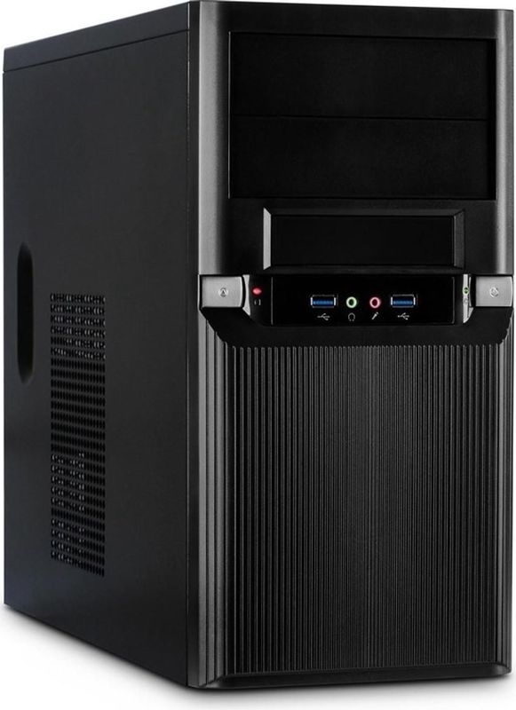 Intertech - TM-515 - PC-behuizing - Zwart - Materiaaldikte 0,8 mm