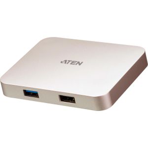Aten UH3235 Minidock (USB C), Docking station + USB-hub, Grijs