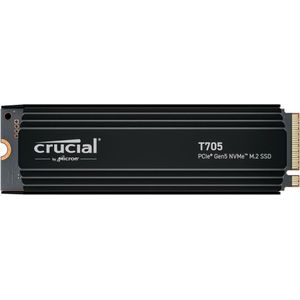 Crucial T705 4T PCIe Gen5 met koelplaat*CT4000T705SSD5 (4000 GB, M.2 2280), SSD
