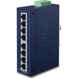 PLANET - ISW801T - 8-Port Industrial Switch - IP30 - Metaal