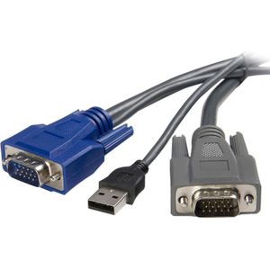 StarTech.com 1,80m ultradunne 2-in-1 USB VGA KVM-kabel