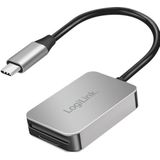 LogiLink CR0050 Kaartlezer - Zilver - Aluminium - USB-C 3.2 Gen1