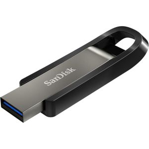SANDISK Extreem gaan (64 GB, USB-A), USB-stick, Zwart