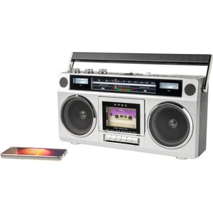 Bigben Speaker with Radio Tape Player (FM, Bluetooth), Radio, Grijs