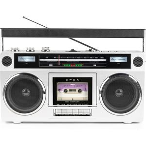 Bigben Speaker with Radio Tape Player (FM, Bluetooth), Radio, Grijs