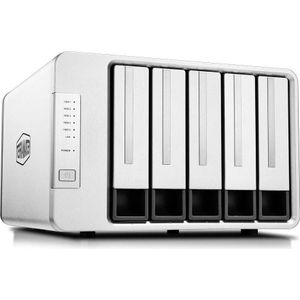 TerraMaster F5-422 - Netwerkopslag - Grijs - Totale Opslagcapaciteit 80 TB