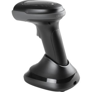 Iggual L2DBT-D-AX (2D-streepjescodes, 1D streepjescodes), Barcode scanner, Zwart