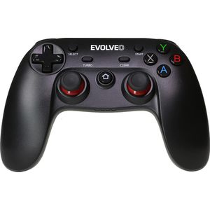 Evolveo EasyPhone Fighter F1 Black Bluetooth/USB Gamepad Android, PC, Playstation 3 (Android, PC, Playstation), Controller, Zwart
