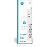 Nedis - SmartLife Power Strip - Stekkerdoos - Wit - 3 x Aardingscontact - 4 x USB - 1,80 m