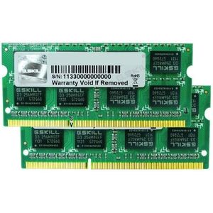 G.Skill DDR3-1600 SQ geheugenmodule GB (2 x 2GB, 1600 MHz, DDR3 RAM, SO-DIMM), RAM, Zwart