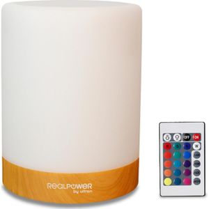 RealPower Ambiente Light 200,RGB met afstandsbediening (Apparaat-specifieke afstandsbediening, Infrarood), Afstandsbediening, Wit