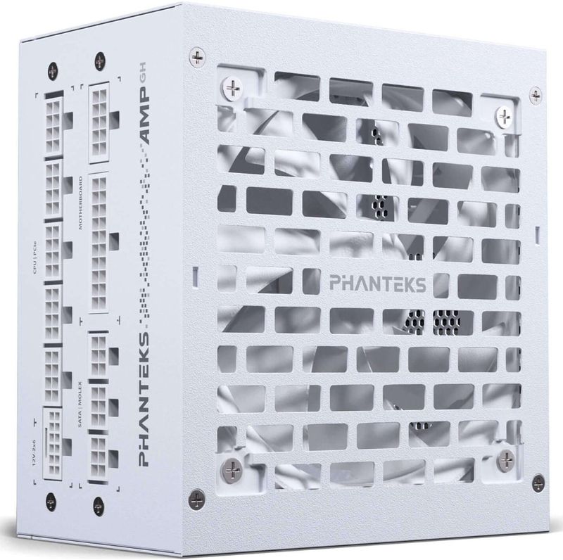 Phanteks AMP GH - Voeding - Wit - 850 Watt - 80 PLUS Gold - ATX 3.1