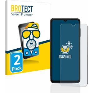 BROTECT Antireflecterende schermbeschermer mat (2 Stuk, Galaxy A13 5G), Smartphone beschermfolie, Grijs