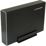 LC-Power - Becrux-C1 - Behuizing - Zwart - Aluminium - USB 3.0