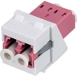 Rutenbeck LC-D Keystone Module KMK-LC-D OM4 erica zuiver wit (Keystone module), Netwerk accessoires