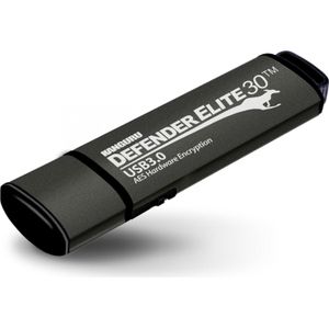 Kanguru Defender Elite30 - 512 GB - FIPS 197 (512 GB, USB-A), USB-stick, Zwart