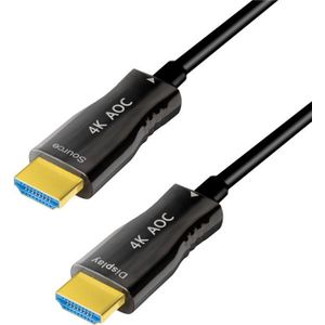 LogiLink Premium High Speed - HDMI kabel - HDMI male naar HDMI male - 20 m - Sleeved (20 m, HDMI), Videokabel