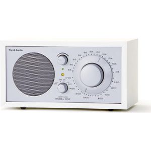 Tivoli Audio Model één (FM, AM), Radio, Wit, Zilver