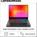 HP - OMEN 14-fb0174ng - Notebook - Zwart - 2,8K OLED 120Hz, Intel Core Ultra 7, 16GB RAM, 512GB SSD, RTX 4060