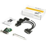 StarTech .com 4 poort PCI Express RS232 seriële adapterkaart, Controlekaart