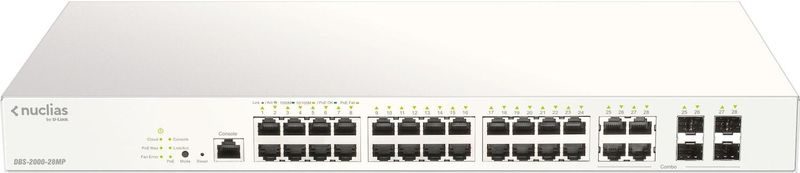 D-Link DBS-2000-28MP/E netwerk-switch Managed L2 Gigabit Ethernet (10/100/1000) Power over Ethernet (PoE) Grijs