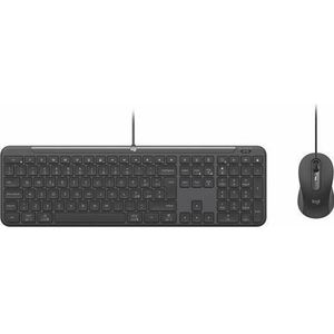 Logitech Wired Combo Mk620 For Business (IT, Bedraad), Toetsenbord, Grijs